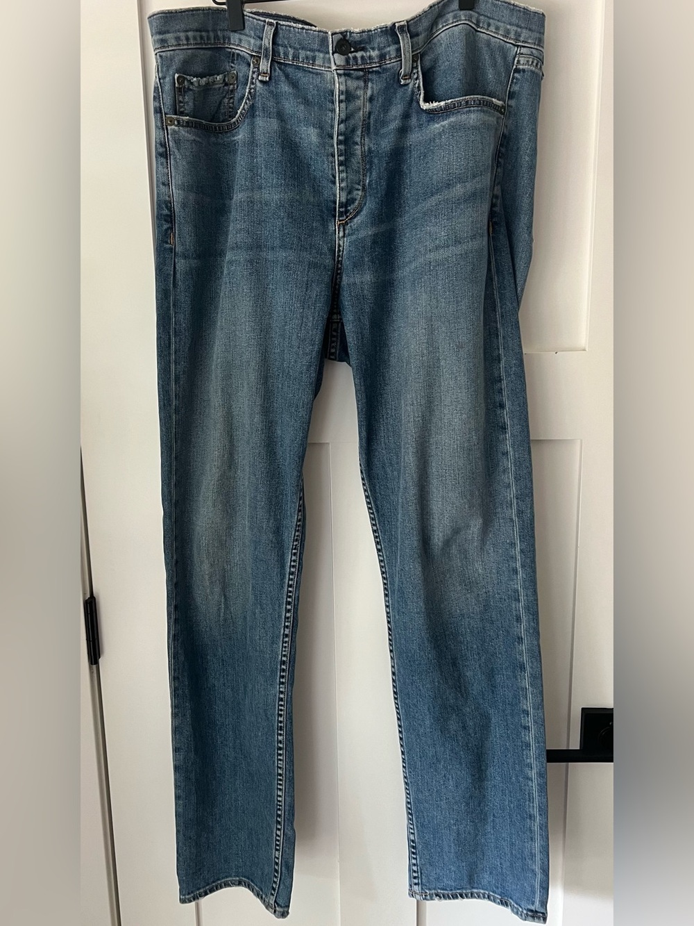Rag & Bone Fit 2 Slim Jeans Men’s 38 Clean Dark Kingston Distressed